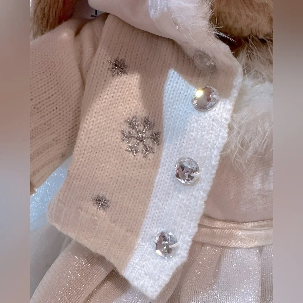 Build-A-Bear Winter Snowflake Outfit Sweater Skirt Slippers Plush‎ NOT Included
